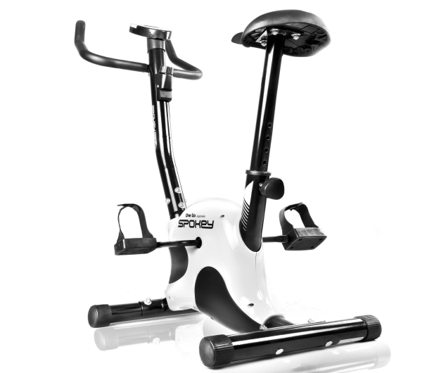 SPOKEY Rower treningowy mechaniczny Onego biały - 1029299 - zdjęcie 4